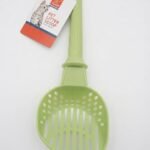 cat litter scoop green