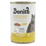 Bonita Chicken&Turkey-Flavored Cat Cans 400g