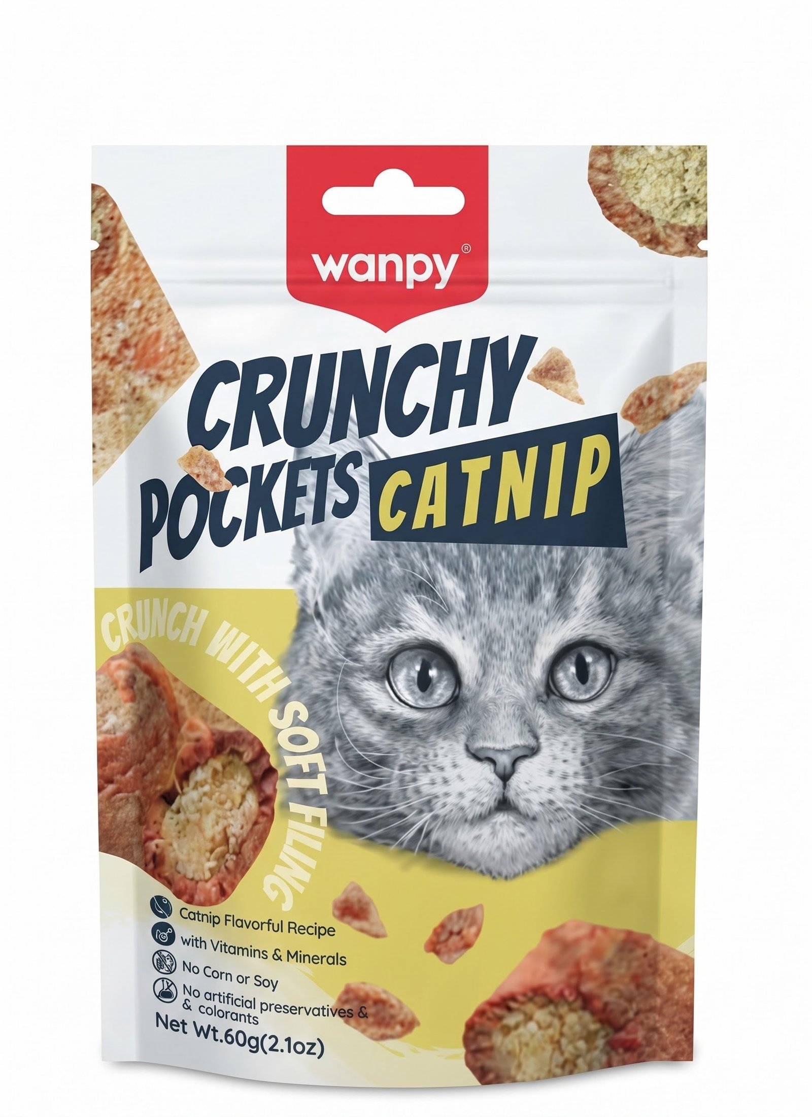 2026/10/119869.jpg Wanpy crunchy pocket catnip 60gram - Image 1